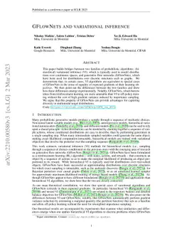 GFlowNets and variational inference