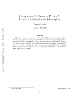 Composition of Differential Privacy & Privacy Amplification by
  Subsampling