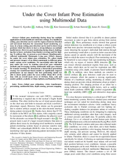 Under the Cover Infant Pose Estimation using Multimodal Data