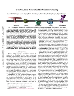 GenDexGrasp: Generalizable Dexterous Grasping