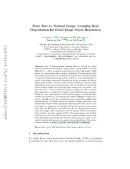 From Face to Natural Image: Learning Real Degradation for Blind Image
  Super-Resolution