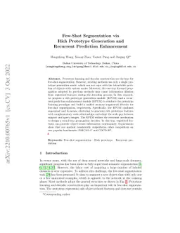 Few-Shot Segmentation via Rich Prototype Generation and Recurrent
  Prediction Enhancement