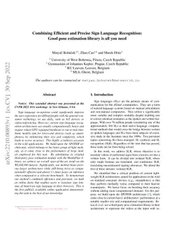 Combining Efficient and Precise Sign Language Recognition: Good pose
  estimation library is all you need