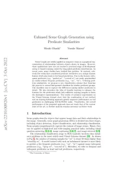 Unbiased Scene Graph Generation using Predicate Similarities