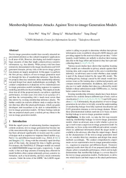 Membership Inference Attacks Against Text-to-image Generation Models