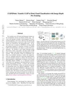 CLIP2Point: Transfer CLIP to Point Cloud Classification with Image-Depth
  Pre-training