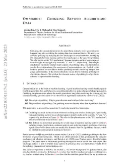 Omnigrok: Grokking Beyond Algorithmic Data