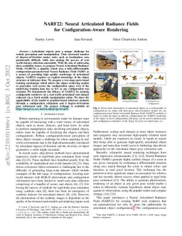 NARF22: Neural Articulated Radiance Fields for Configuration-Aware
  Rendering
