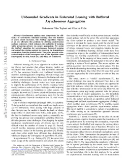 Unbounded Gradients in Federated Learning with Buffered Asynchronous
  Aggregation