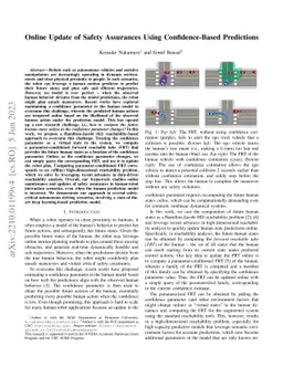 Online Update of Safety Assurances Using Confidence-Based Predictions