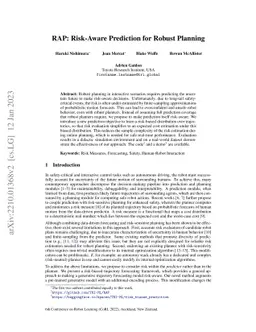 RAP: Risk-Aware Prediction for Robust Planning