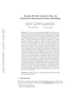 Towards Flexible Inductive Bias via Progressive Reparameterization
  Scheduling