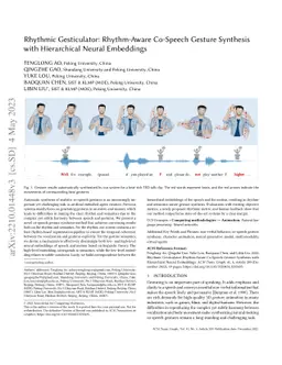 Rhythmic Gesticulator: Rhythm-Aware Co-Speech Gesture Synthesis with
  Hierarchical Neural Embeddings