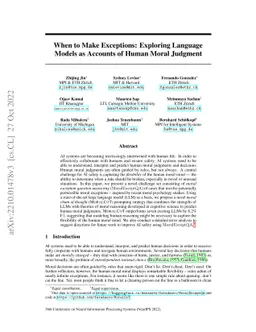 When to Make Exceptions: Exploring Language Models as Accounts of Human
  Moral Judgment
