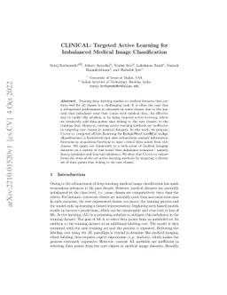 CLINICAL: Targeted Active Learning for Imbalanced Medical Image
  Classification