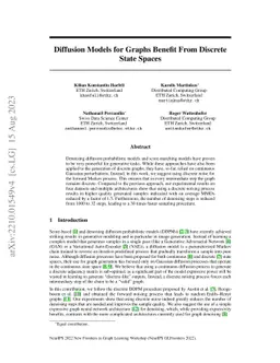 Diffusion Models for Graphs Benefit From Discrete State Spaces