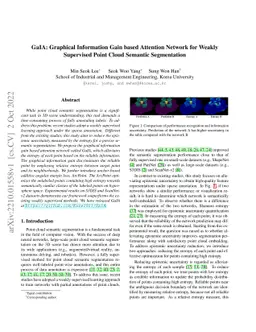 GaIA: Graphical Information Gain based Attention Network for Weakly
  Supervised Point Cloud Semantic Segmentation