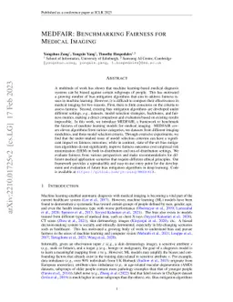 MEDFAIR: Benchmarking Fairness for Medical Imaging