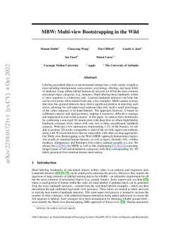 MBW: Multi-view Bootstrapping in the Wild