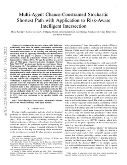 Multi-Agent Chance-Constrained Stochastic Shortest Path with Application
  to Risk-Aware Intelligent Intersection