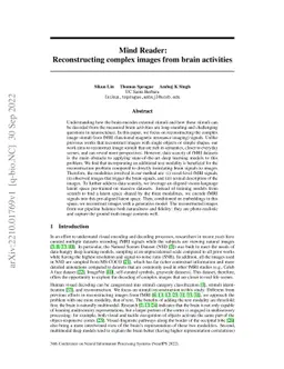 Mind Reader: Reconstructing complex images from brain activities