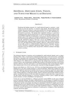 DiffDock: Diffusion Steps, Twists, and Turns for Molecular Docking