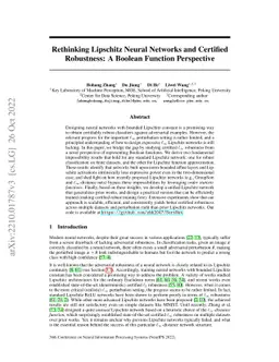 Rethinking Lipschitz Neural Networks and Certified Robustness: A Boolean
  Function Perspective