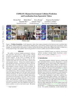 COPILOT: Human-Environment Collision Prediction and Localization from
  Egocentric Videos