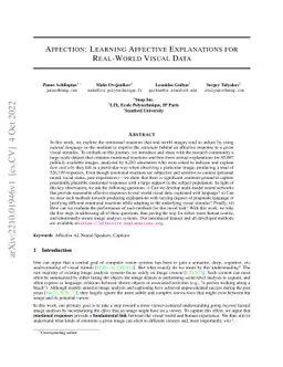 Affection: Learning Affective Explanations for Real-World Visual Data