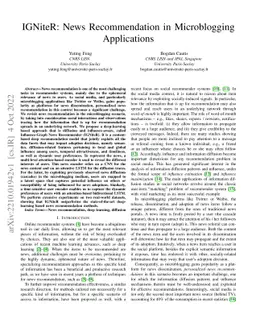 IGNiteR: News Recommendation in Microblogging Applications (Extended
  Version)