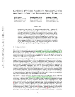 Learning Dynamic Abstract Representations for Sample-Efficient
  Reinforcement Learning