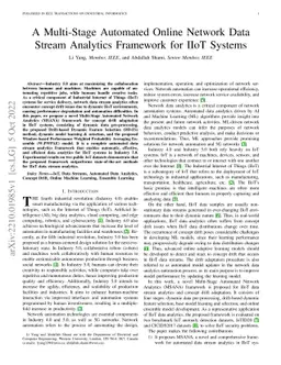 A Multi-Stage Automated Online Network Data Stream Analytics Framework for IIoT Systems
