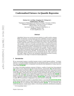 Conformalized Fairness via Quantile Regression
