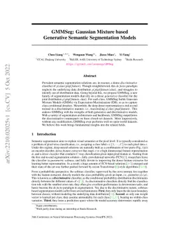 GMMSeg: Gaussian Mixture based Generative Semantic Segmentation Models