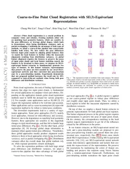 Coarse-to-Fine Point Cloud Registration with SE(3)-Equivariant
  Representations