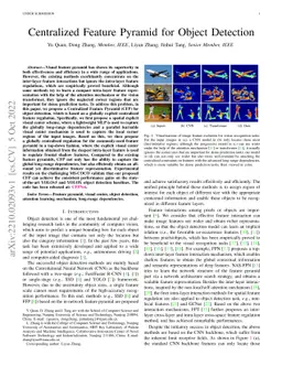 Centralized Feature Pyramid for Object Detection