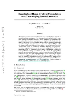 Decentralized Hyper-Gradient Computation over Time-Varying Directed
  Networks