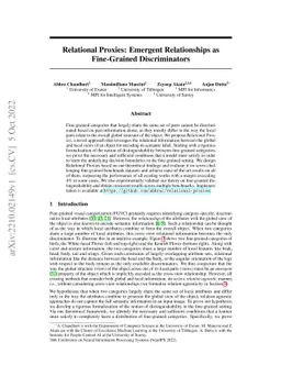 Relational Proxies: Emergent Relationships as Fine-Grained
  Discriminators