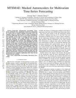 MTSMAE: Masked Autoencoders for Multivariate Time-Series Forecasting