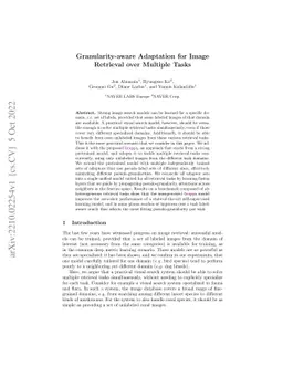 Granularity-aware Adaptation for Image Retrieval over Multiple Tasks