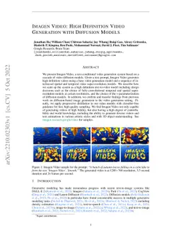 Imagen Video: High Definition Video Generation with Diffusion Models