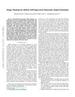 Image Masking for Robust Self-Supervised Monocular Depth Estimation
