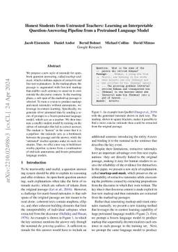 Honest Students from Untrusted Teachers: Learning an Interpretable
  Question-Answering Pipeline from a Pretrained Language Model