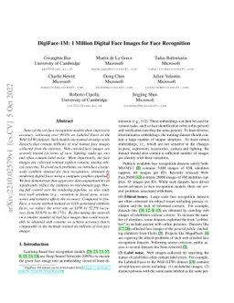DigiFace-1M: 1 Million Digital Face Images for Face Recognition