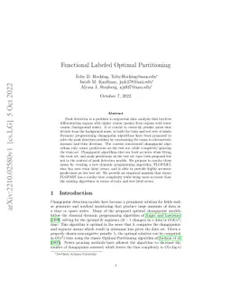 Functional Labeled Optimal Partitioning