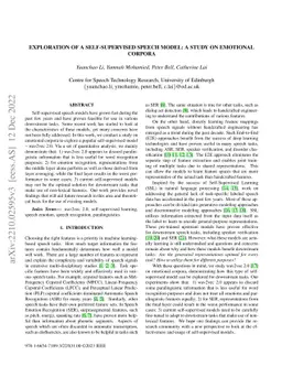 Exploration of A Self-Supervised Speech Model: A Study on Emotional
  Corpora