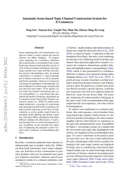 Automatic Scene-based Topic Channel Construction System for E-Commerce