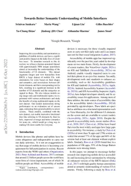 Towards Better Semantic Understanding of Mobile Interfaces