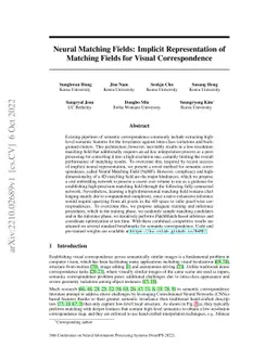 Neural Matching Fields: Implicit Representation of Matching Fields for
  Visual Correspondence