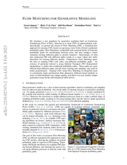 Flow Matching for Generative Modeling